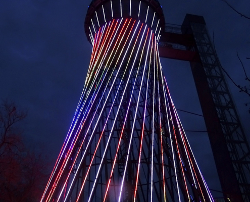 Un couple de français soumet un plan de réhabilitation de cette tour métallique