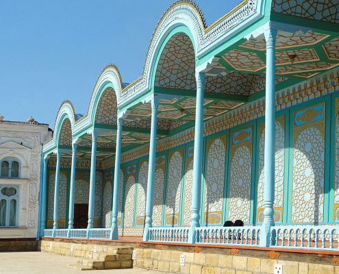 Le bâtiment correspondant aux salles de réception et aux appartements de l'émir