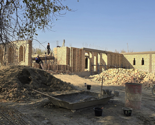 Décembre 2025 : le palais du Gouverneur prend forme.