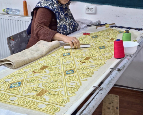 Broderie robe de mariées