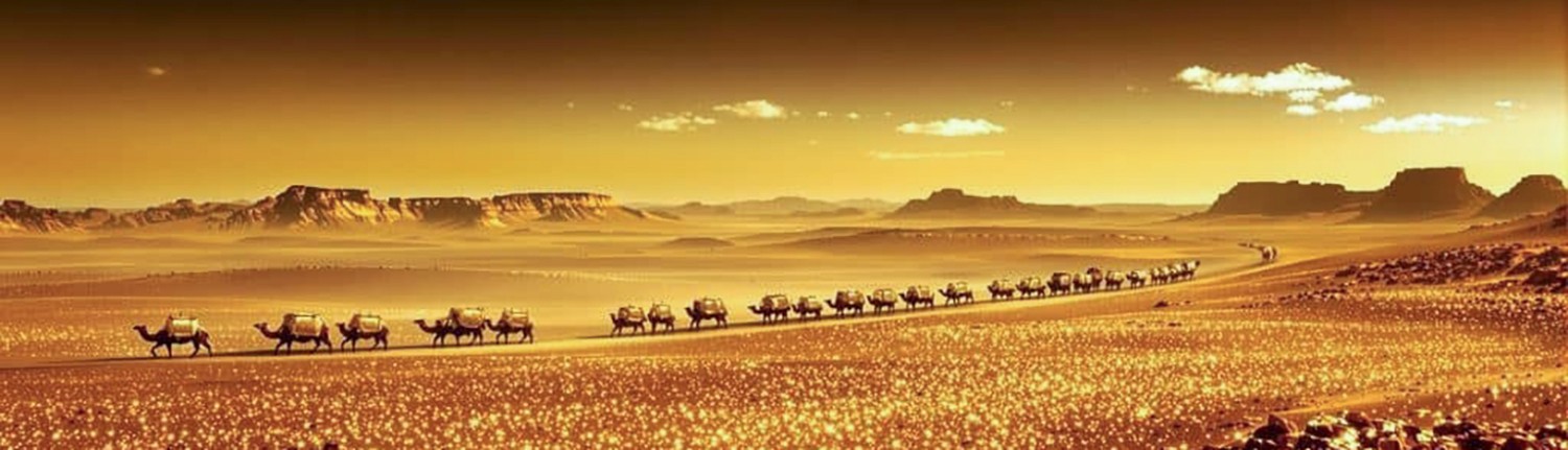 Caravane sur la Route de la Soie